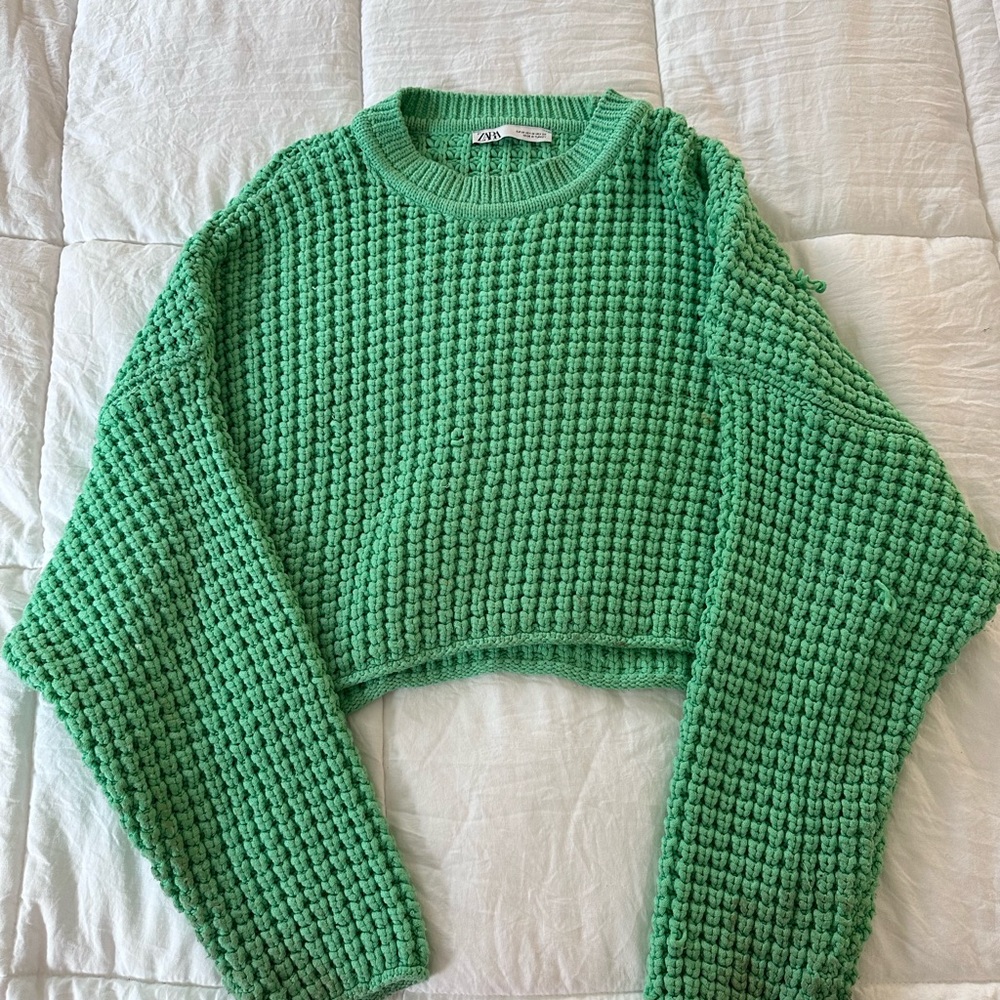 Green Knit Zara Sweater